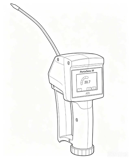 ATI D16便携式气体检测仪结构示意